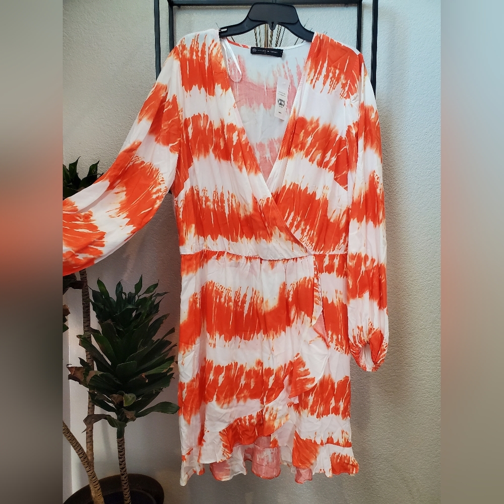 Faux wrap dress